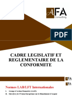 Cadre Legislatif de La Conformite Afa Consulting