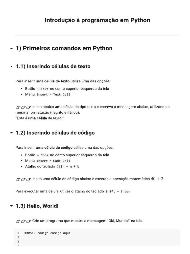 Introducao A Programacao em Python | PDF