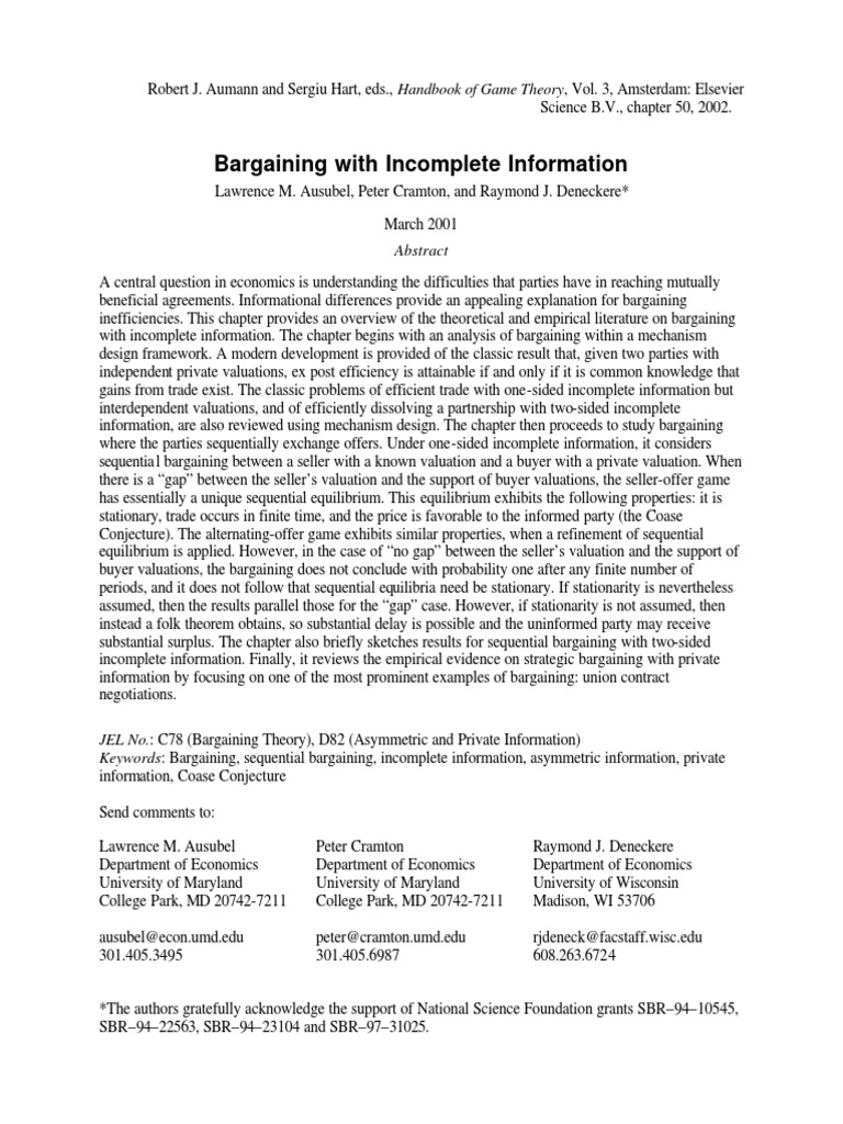 2002 bargaining with incomplete information ausubel cramton