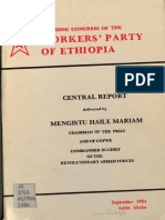 Founding Congress of The Workers' Party of Ethiopia. Central Report Delivered by Mengistu Haile Mariam (Mengistu Haile Mariam)