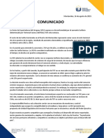 Comunicado de La Unión de Exportadores Por Aumento de Los Precios en TCP