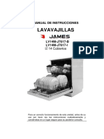 Manual Lavavajillas LV14M J7617R B I