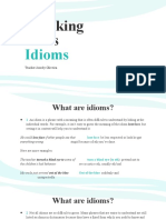 Speaking Class - IDIOMS - 1 - Cópia