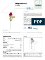 Caleffi: Válvula de Segurança Combinada Temperatura e Pressão