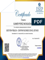 Certificado Contrataciones Del Estado