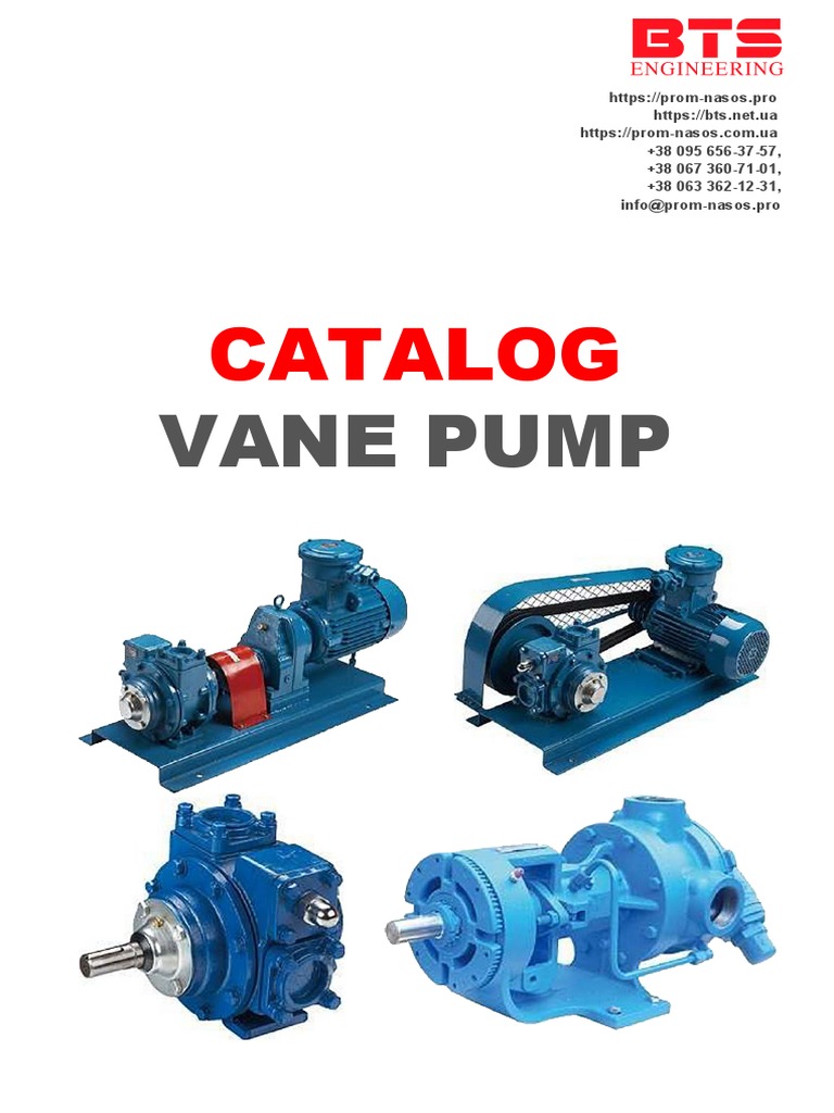 VanePump Catalog | PDF | Pump | Fluid Mechanics