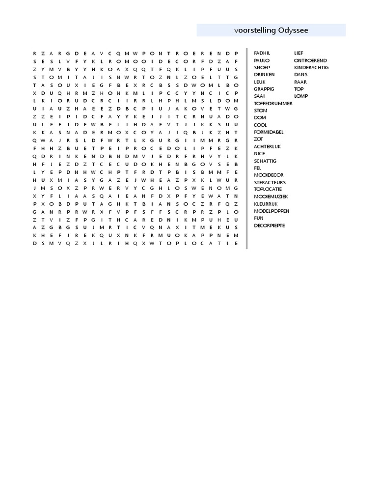 Crear tu propia woordzoeker gratis | PDF