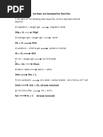 17 - All Reaction Types Worksheet Answers