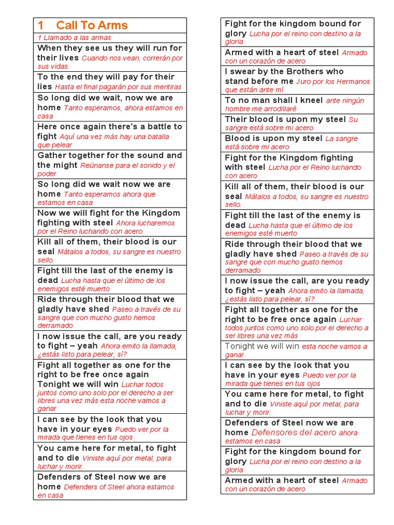 Call To Arms PDF