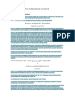 INSTITUYESE EL ESTATUTO PROFESIONAL DEL PERIODISTA