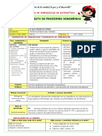 MATEMÁTICA-SUMA Y RESTA DE FRACCIONES HOMOGÉNEAS