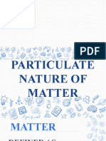 Evidences of The Particulate Nature of Matter
