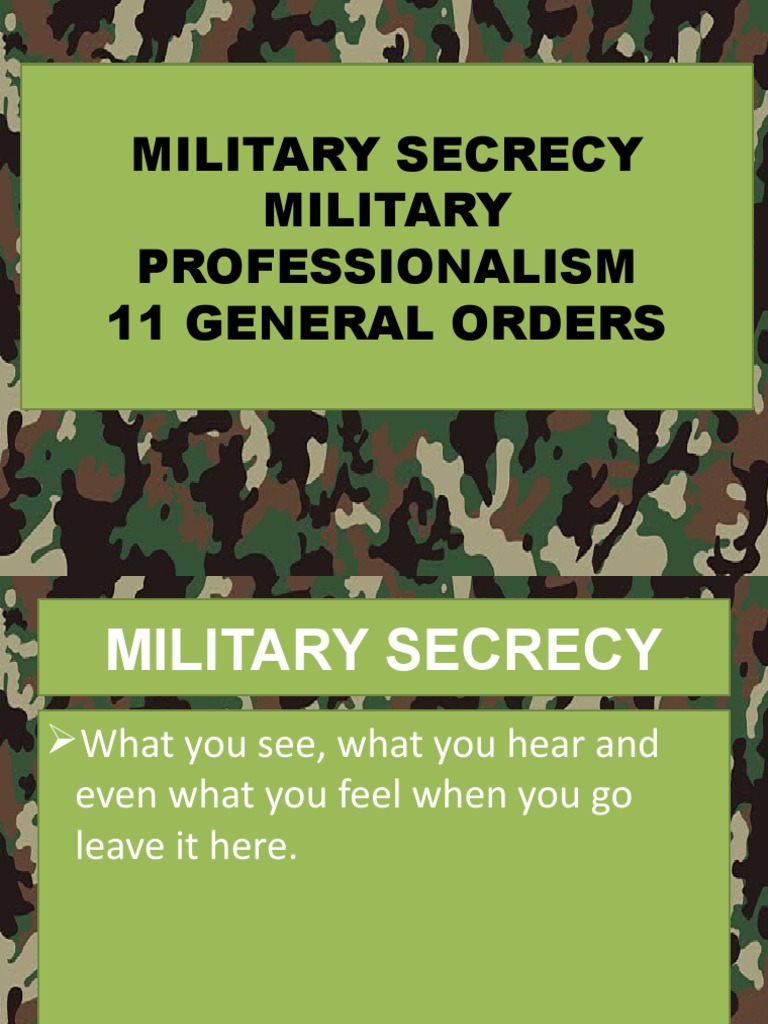 Military Secrecy Military Professionalism 11 Go | PDF