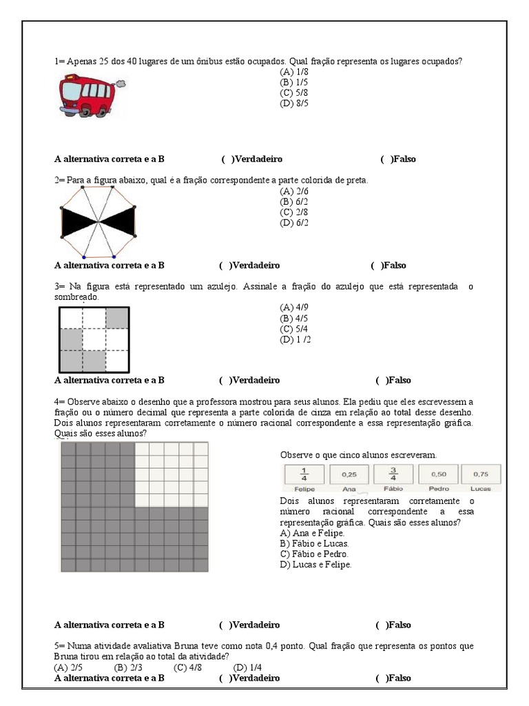 Fração, Porcentagem 9°ano Matematica | PDF