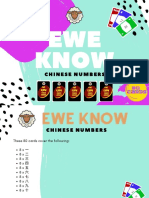 EWE Know: Chinese Numbers