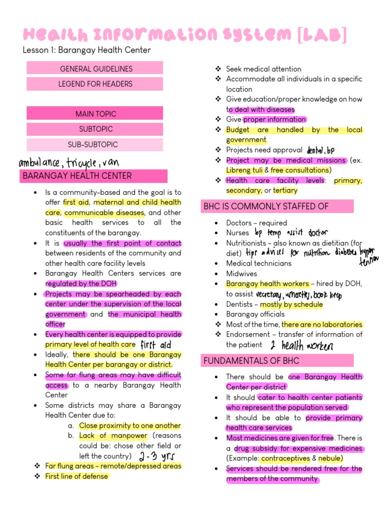 Health Information System For Medical Laboratory Science (LAB) PDF