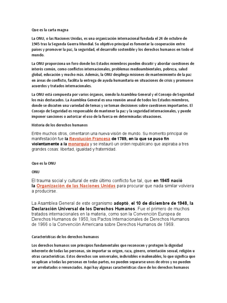 Derechos Humanos | PDF | Naciones Unidas | Relaciones internacionales