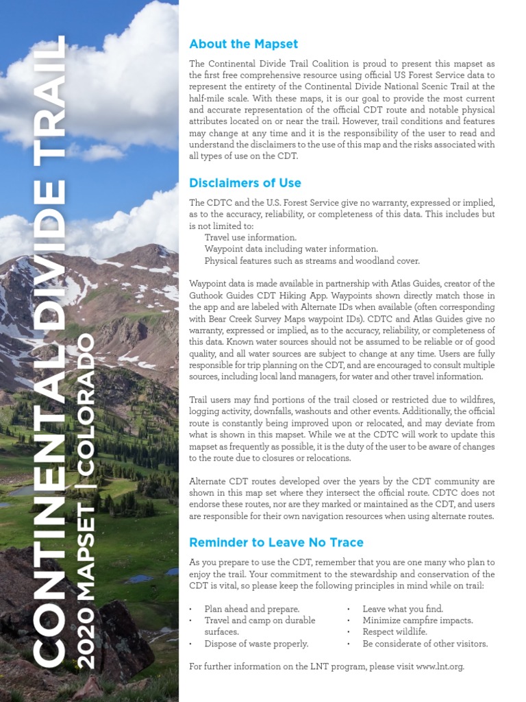 CDT Map Set V3.1 Colorado PDF