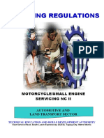 TR Motorcycle Small Engine Servicing NC II