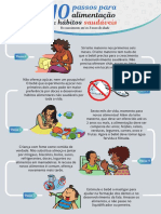 Folder 10 Passos para Alimentacao e Habitos Saudaveis