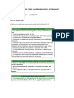 Procedimiento para Contravenciones de Transito