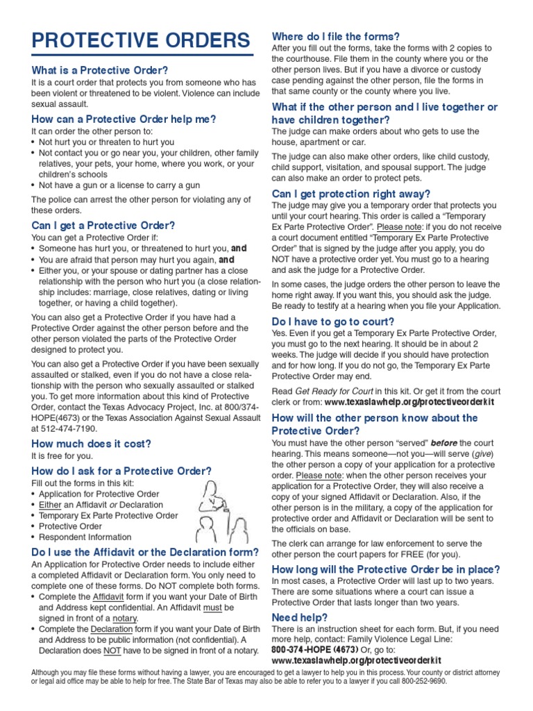 5.8.2012 Protective Order Kit Final PDF