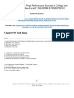 Peak Performance Success in College and Beyond 10th Edition Ferrett Test Bank Download