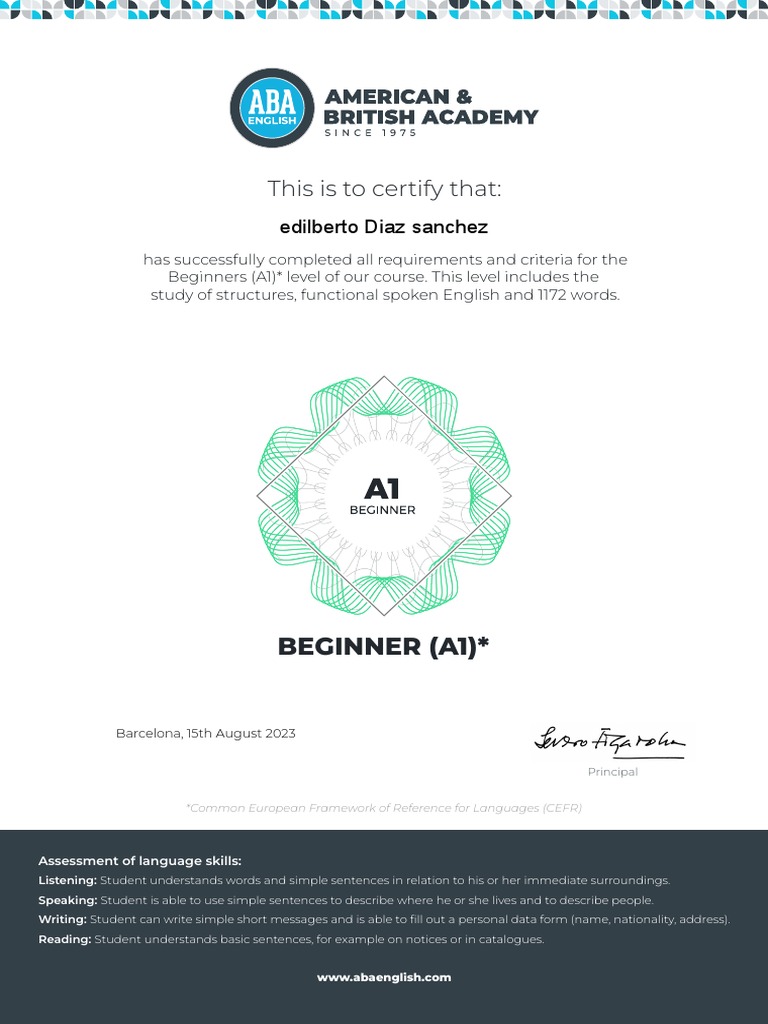 Beginner A1 | PDF