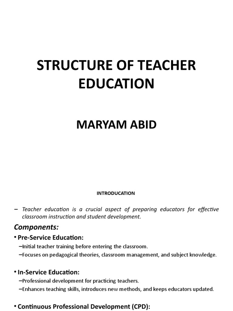 What Is Inservice and Pre Service Training PDF