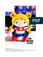 Sailor Moon Poupee Amigurumi PDF Patron Gratuit