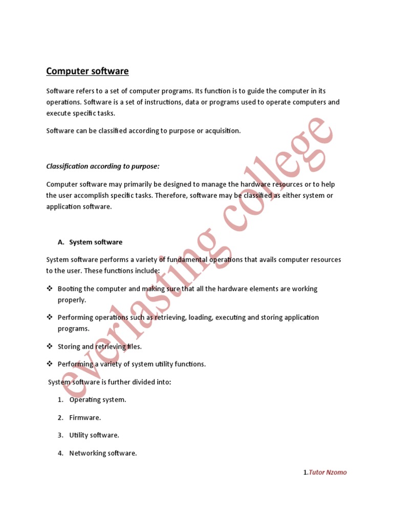 Computer Software | PDF
