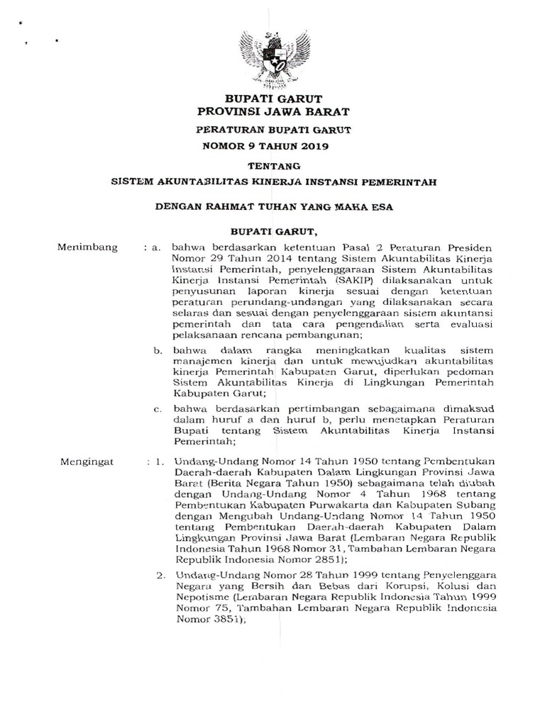 PerBup Garut 092019 SAKIP PDF