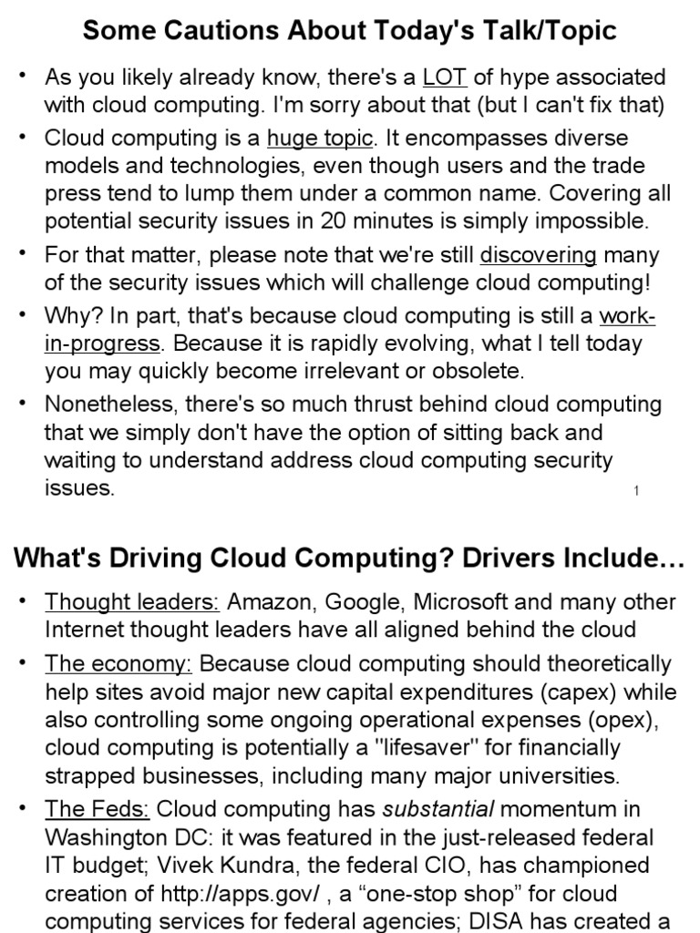 Cloud Computing Security | PDF | Computers