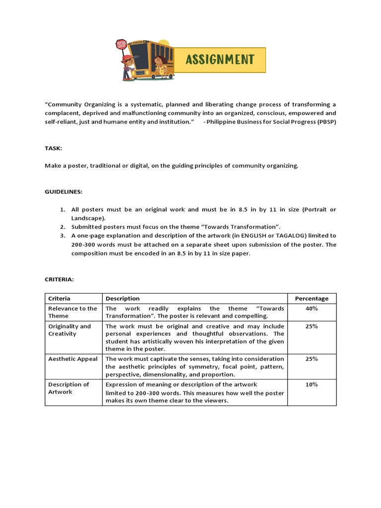 Community Organizing Poster | PDF