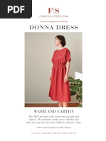 Fabrics-store-Cora - Half Sleeve Linen Dress-1 | PDF | Seam (Sewing) |  Clothing