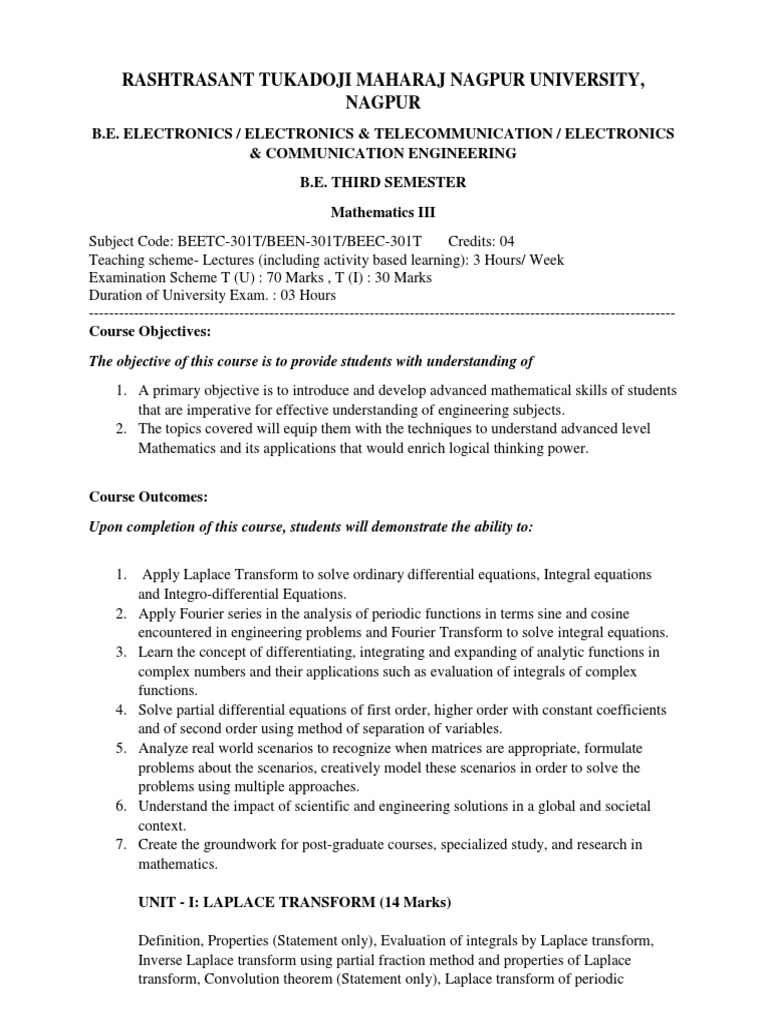 Etc Syllabus 1 | PDF