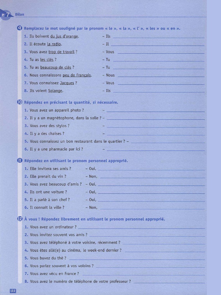 Grammaire en Dialogues Niveau Debutant-123 | PDF