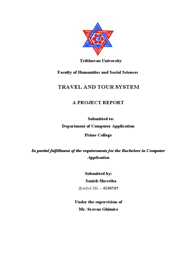 Travel and Tour System Project Report | PDF