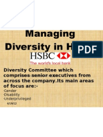 Managing Diversity in HSBC