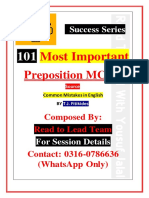 101 Most Important Preposition by YJ