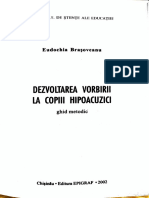 Dezvoltarea Vorbirii La Copiii Hipoacuzici