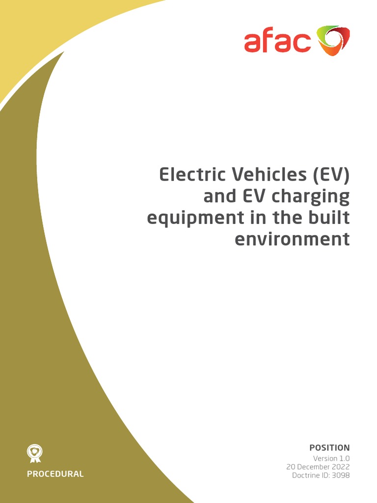 Afac - Evs in Built Environment - 2022 12 22 - v1 0 | PDF | Business ...