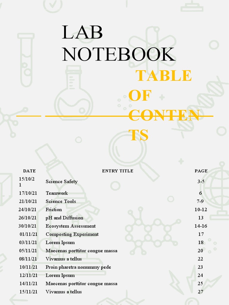 LAB Notebook OF Conten TS PDF