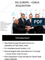 Tata Steel's Acquisition of Corus Group in 2007