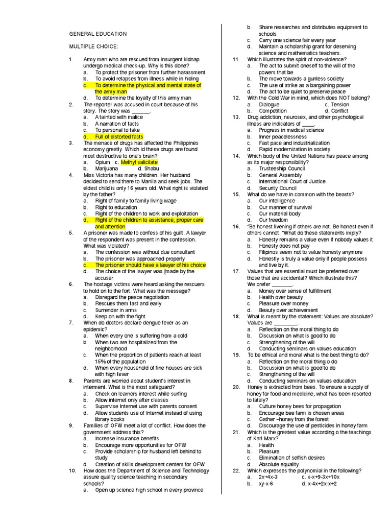 Gen Ed | PDF