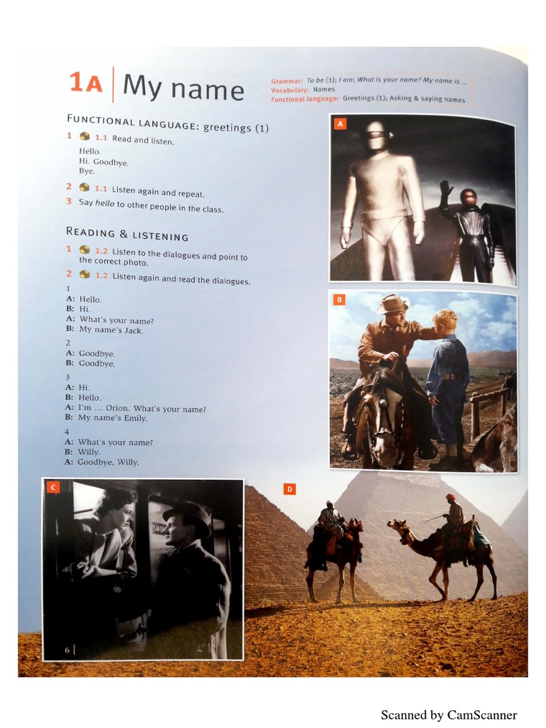 Unit 1 Straightforward A1 Student Book | PDF