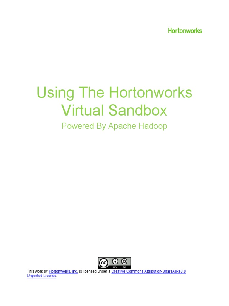 Using The Hortonworks Virtual Sandbox PDF