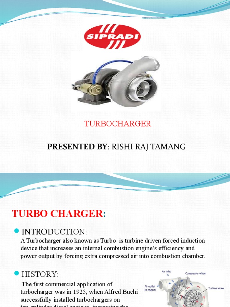 Presentation On Turbocharger PDF