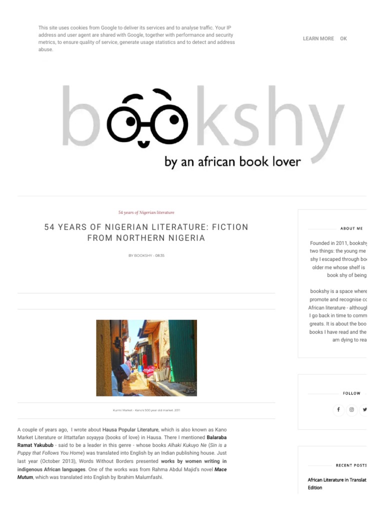 54 Years of Nigerian Literature_ Fiction from Northern Nigeria - | PDF