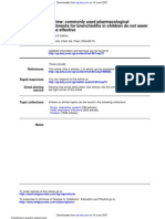 Treatments For Bronchiolitis in Children Do Not Seem Review: Commonly Used Pharmacological